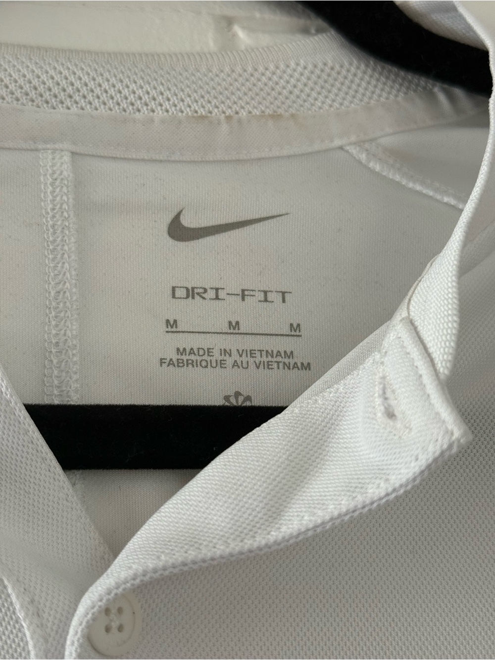 Nike Court Dri-FIT Tennis Blade Polo Shirt White Men’s Size Medium - Picture 5 of 5